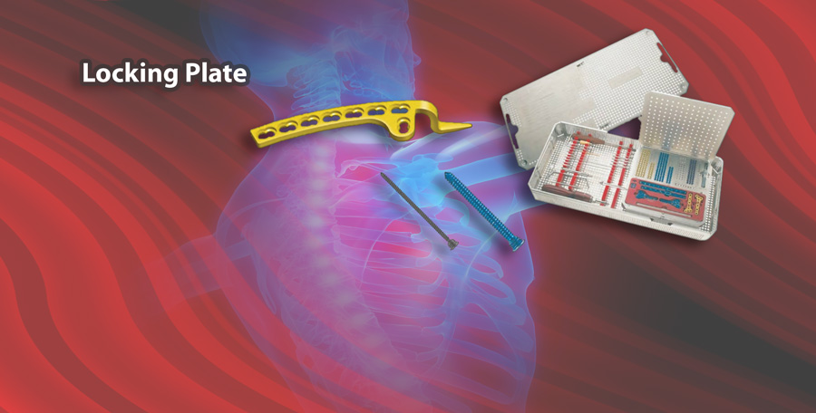 Verriegelungsplatte Titanimplantate und chirurgische Instrumente von digimed Medizintechnik