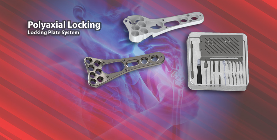 Polyaxial Locking Plate Titanium small and large Frgament implants by digimed Medizintechnik